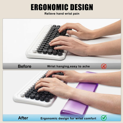 Keyboard Wrist Rest,Gel Wrist Rest for Keyboard-Blue Wrist Rest
