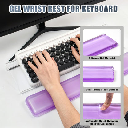Keyboard Wrist Rest,Gel Wrist Rest for Keyboard-Blue Wrist Rest
