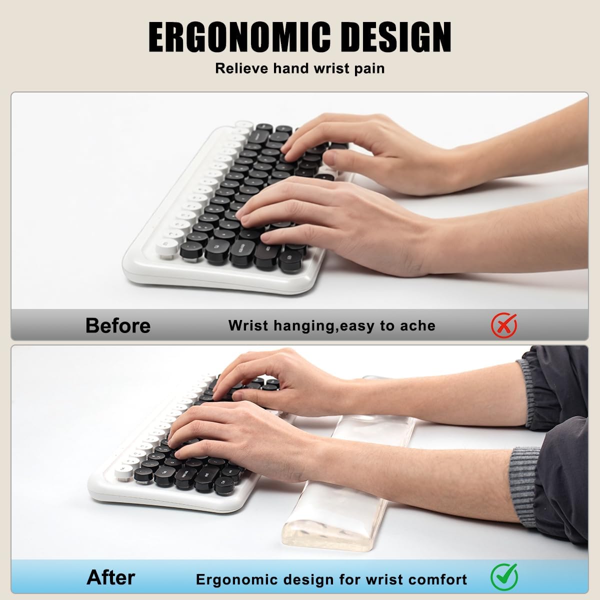 Keyboard Wrist Rest,Gel Wrist Rest for Keyboard-Blue Wrist Rest