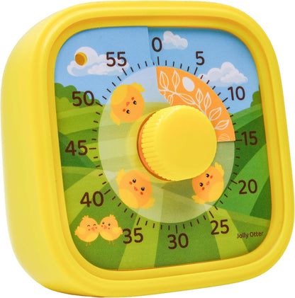Visual Timer for Kids - The Perfect Kids Timer Visual Aid for Classroom, Home & Desk Use - Great for Study, Productivity, Toddlers Shower & Potty Training Time 60 Minute Countdown Timers (Dinosaur)