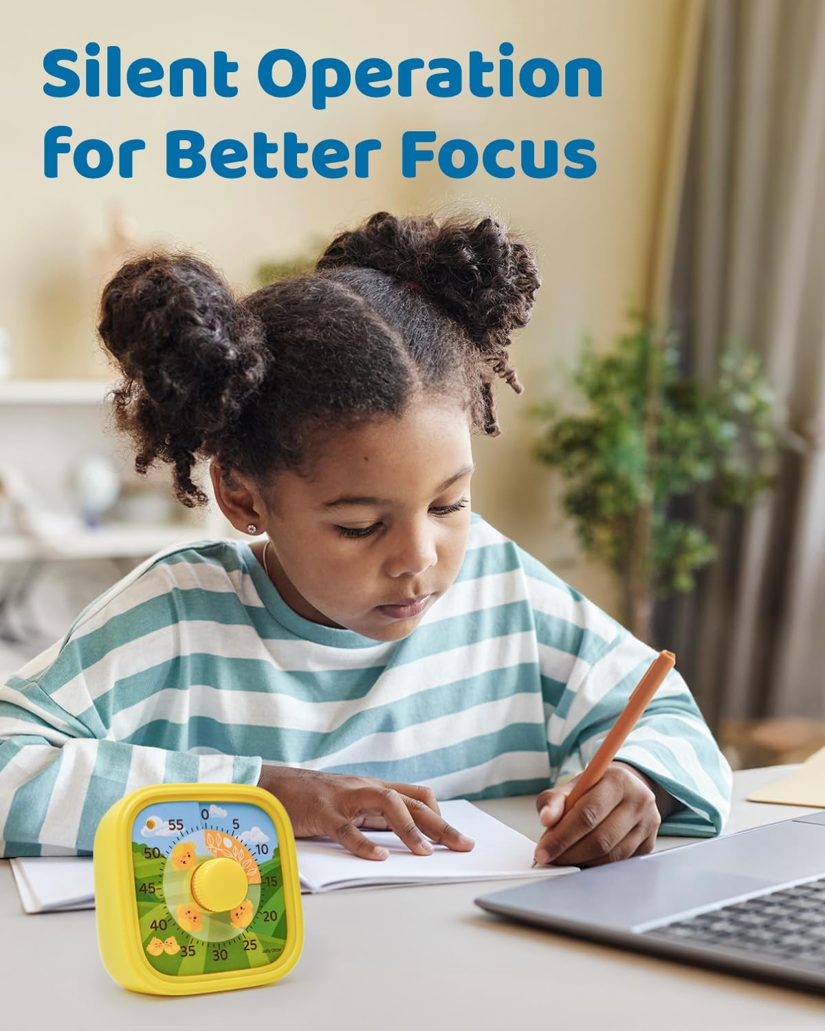 Visual Timer for Kids - The Perfect Kids Timer Visual Aid for Classroom, Home & Desk Use - Great for Study, Productivity, Toddlers Shower & Potty Training Time 60 Minute Countdown Timers (Dinosaur)