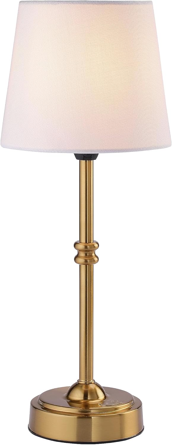 Seraph Cordless Rechargeable LED Table Lamp, Antique Brass