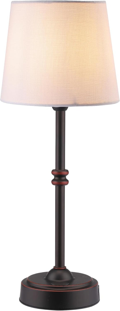 Seraph Cordless Rechargeable LED Table Lamp, Antique Brass