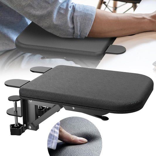 Arm Rest for Desk, Ergonomics Wrist Rest, Desk Extender, Soft Sponge Built-in, Comfortable Arm Support for Desk, Foldable Elbow Rest for Desk, Home, Office(1pcs)