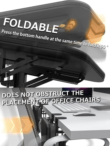 Arm Rest for Desk, Ergonomics Wrist Rest, Desk Extender, Soft Sponge Built-in, Comfortable Arm Support for Desk, Foldable Elbow Rest for Desk, Home, Office(1pcs)