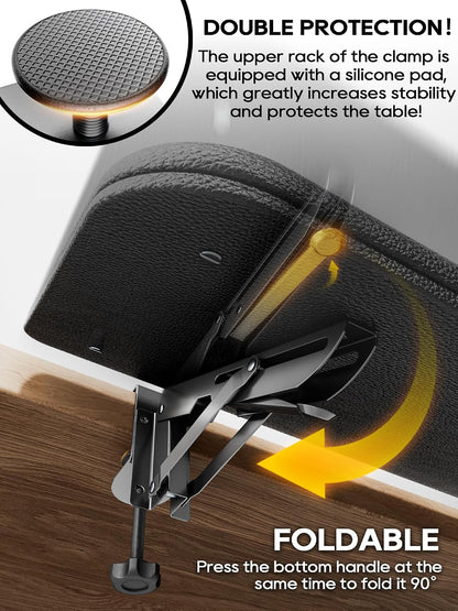 Arm Rest for Desk, Ergonomics Wrist Rest, Desk Extender, Soft Sponge Built-in, Comfortable Arm Support for Desk, Foldable Elbow Rest for Desk, Home, Office(1pcs)