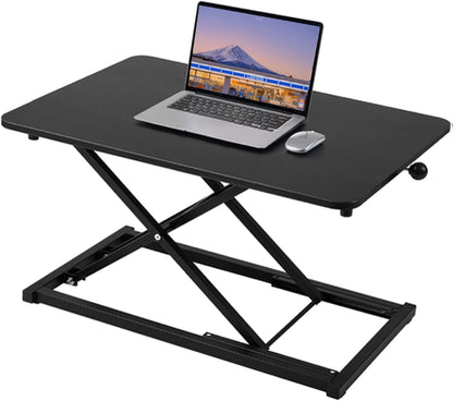 Adjustable Height Standing Desk Converter Keyboard Riser 23.6 Inch Black