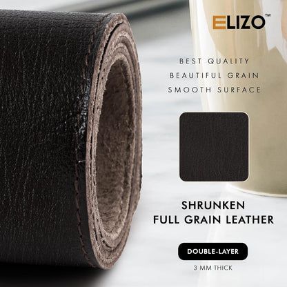 Leather Desk Pad Set Real Leather Desk Mat Thick (3mm) Double Layer (32x16) Cover Blotter Desk Protector Large Computer Mat for Keyboard Mouse Pad Table Laptop Mat Office Accessories Antique