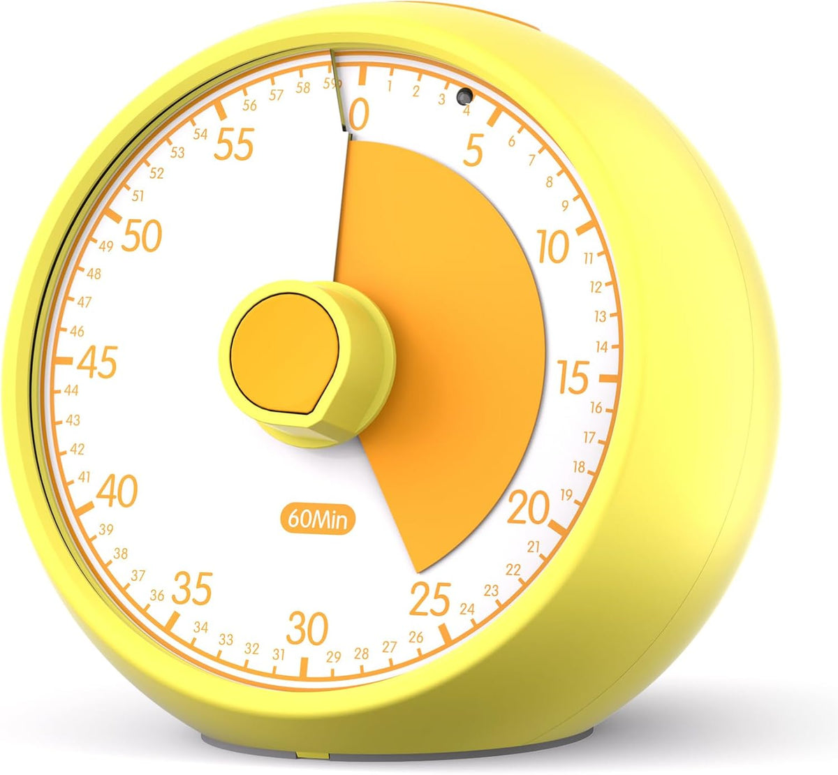 Visual Timer for Kids 60-Minute Countdown Timer with Optional Alarm, Focus Tool for ADHD & Autism, Time Management for Homework, Chores, Office, Kitchen, Teaching & Study Routines (Orange)