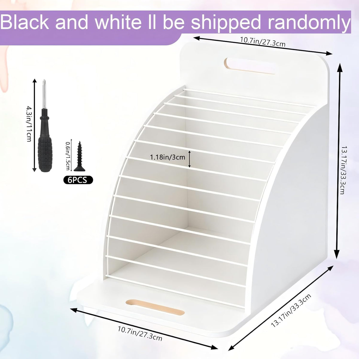 Clipboard Holder Wooden Storage Clipboard Holder Rack - with Raised Side Panel Black Clip board Organizer - for Classroom Office School Teacher Organizing (Clip Boards Not Included)