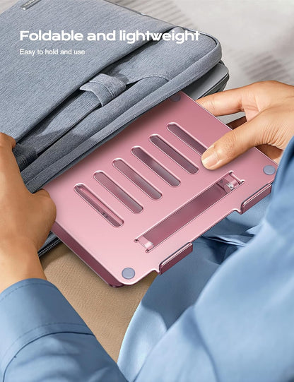Adjustable Laptop Stand for Desk, Portable Airflow Laptop Riser Holder