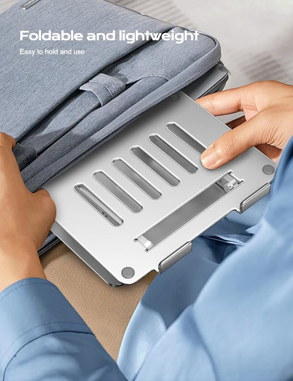 Adjustable Laptop Stand for Desk, Portable Airflow Laptop Riser Holder