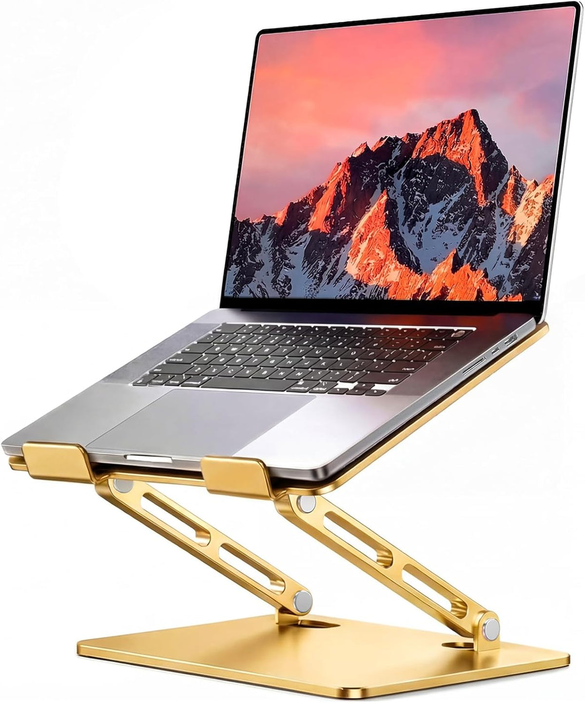 Adjustable Laptop Stand for Desk, Portable Airflow Laptop Riser Holder