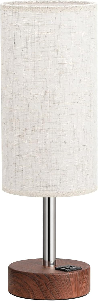 Dicoool Bedside Table Lamp for Bedroom - 3-Way Dimmable Touch Lamp, USB A+C