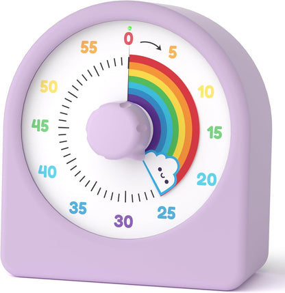LIORQUE Visual Timer for Kids with Pause Function and Protective Case