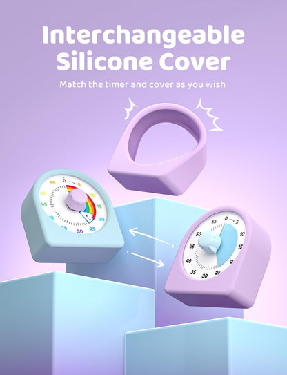 LIORQUE Visual Timer for Kids with Pause Function and Protective Case