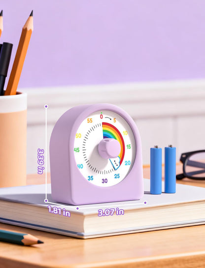 LIORQUE Visual Timer for Kids with Pause Function and Protective Case