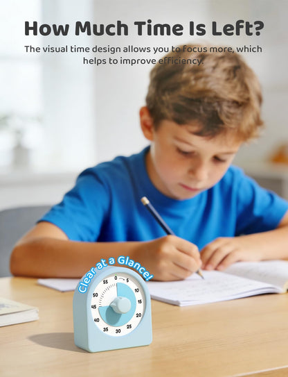 LIORQUE Visual Timer for Kids with Pause Function and Protective Case