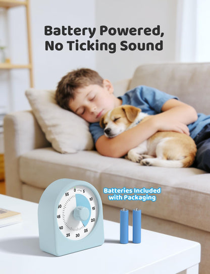 LIORQUE Visual Timer for Kids with Pause Function and Protective Case