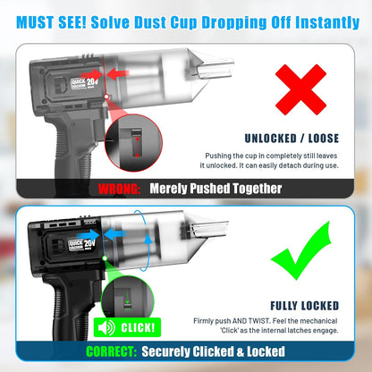 Cordless, 35000PA Strong Suction Handheld Vacuum with 2 Detachable Batteries, 60Min Runtime Portable Vacuum Cleaner for Car Detailing, Pet Hair, Home Couch & Office, 350ML XL Dust Cup
