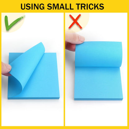 Sticky Notes 3x3 inch, 8 Bright Multi Colors, 85 Sheets/Pad