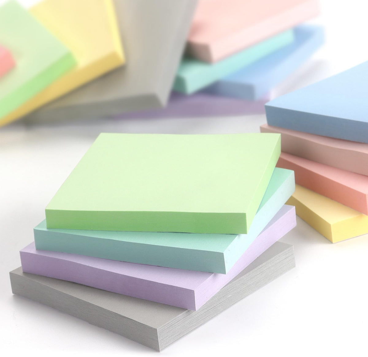 Sticky Notes 3x3 inch, 8 Bright Multi Colors, 85 Sheets/Pad