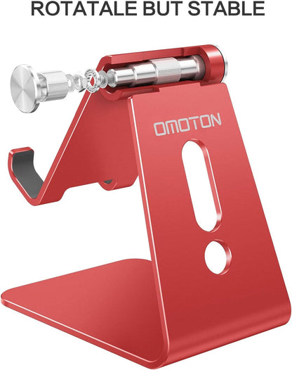 C2 Adjustable Aluminum Cell Phone Stand with Charging Cutout, Silver