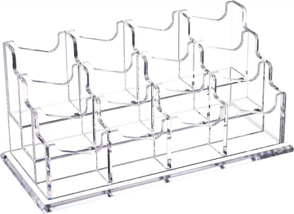 Acrylic Business Card Holder for Desk, Clear Vertical Card Organizer
