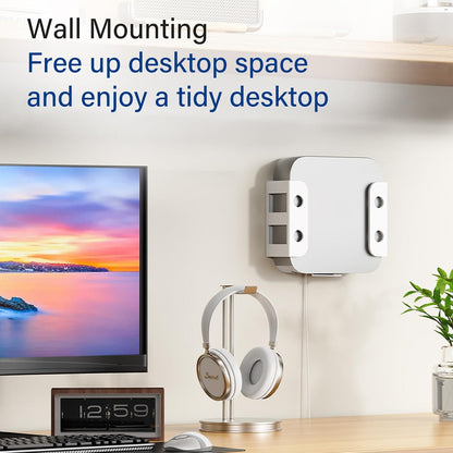 Under Desk Laptop Mount, Metal Under Desk Storage Holder, Black