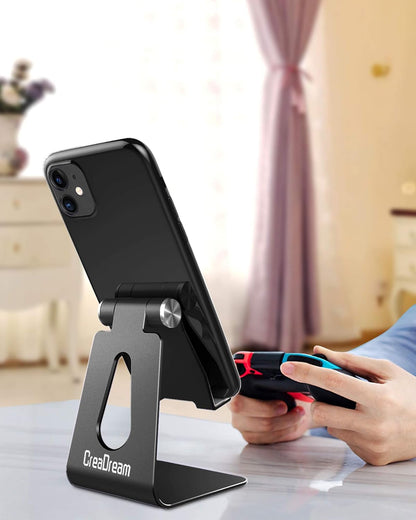 CreaDream Aluminum , Adjustable Phone Holder for Desk
