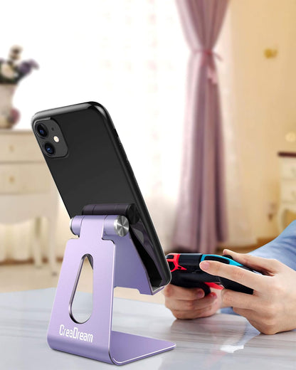 CreaDream Aluminum , Adjustable Phone Holder for Desk
