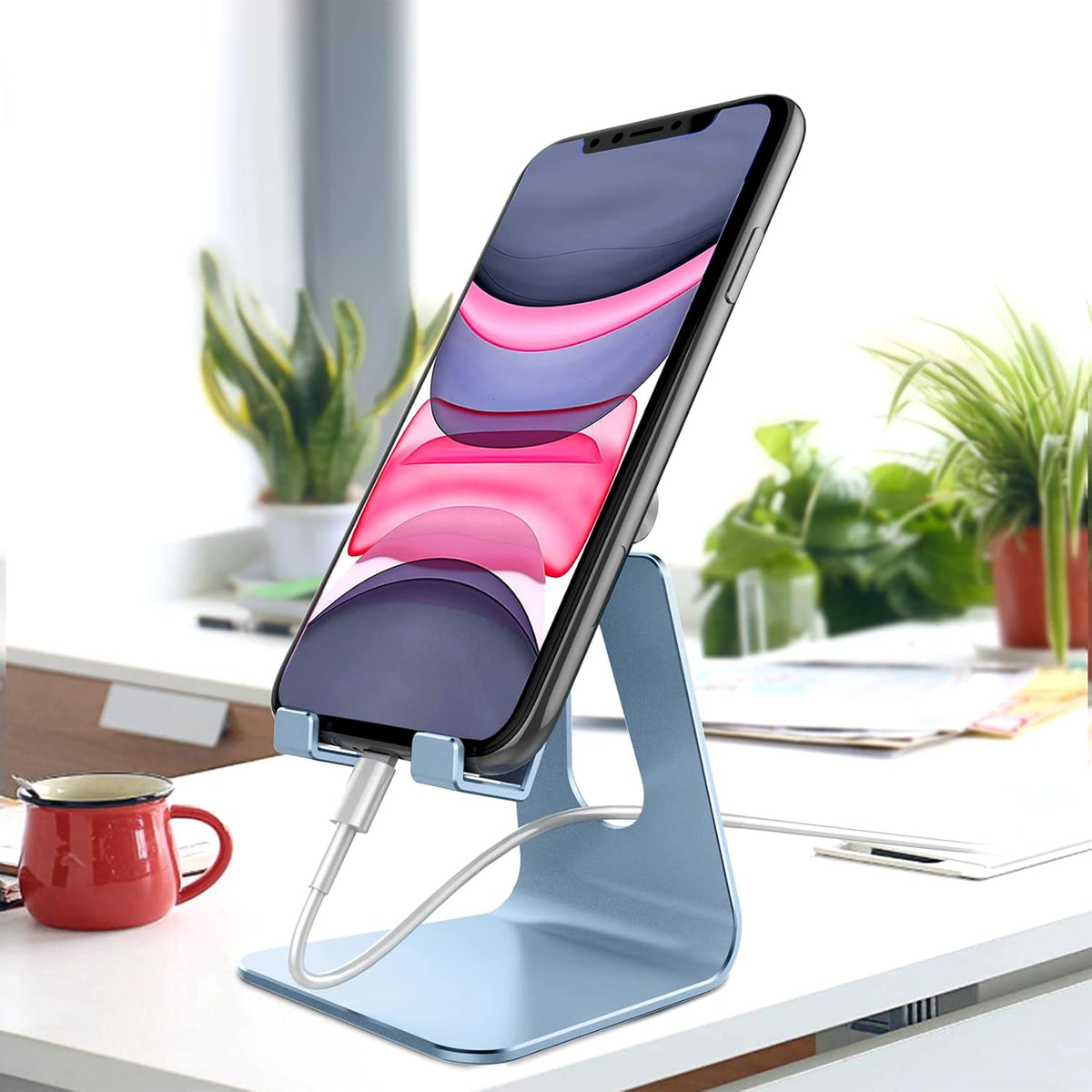 CreaDream Aluminum , Adjustable Phone Holder for Desk
