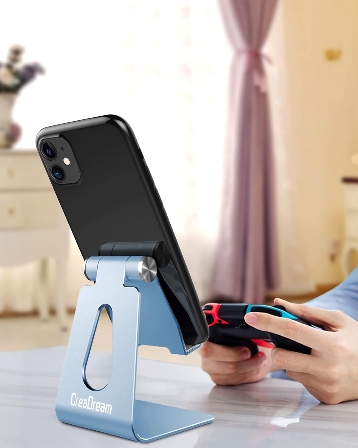 CreaDream Aluminum , Adjustable Phone Holder for Desk