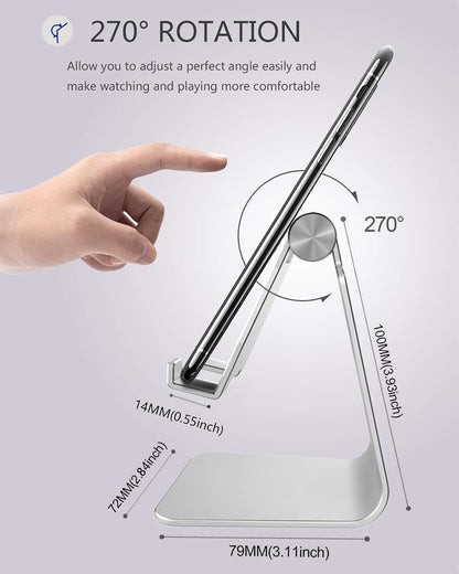 CreaDream Aluminum , Adjustable Phone Holder for Desk