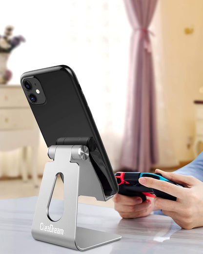 CreaDream Aluminum , Adjustable Phone Holder for Desk