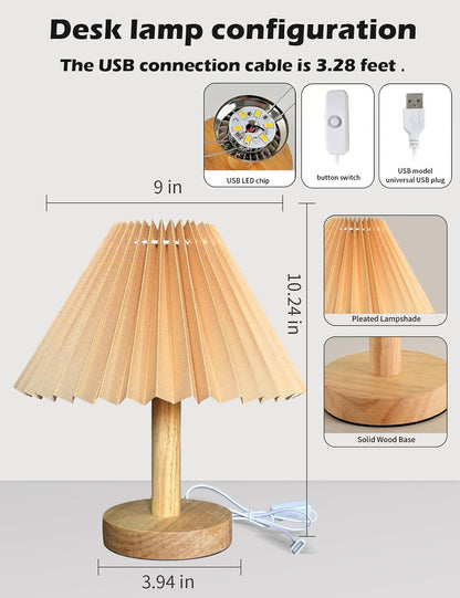 2 pack Small Table Lamp modern Bedroom bedside table lamps,Remote control Dimming Three colors,abric Shade，Boho Night light,Study Read Desk Night Stand Light, Dorm mini lamps,LivingRoom dresser office