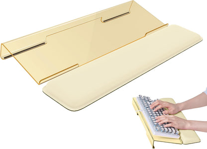 Computer Keyboard Wrist Rest, Keyboard Riser Stand for Desktop