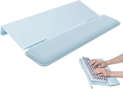 Computer Keyboard Wrist Rest, Keyboard Riser Stand for Desktop