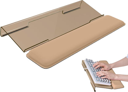 Computer Keyboard Wrist Rest, Keyboard Riser Stand for Desktop