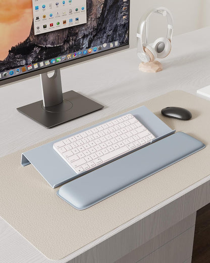Computer Keyboard Wrist Rest, Keyboard Riser Stand for Desktop