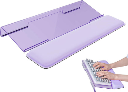Computer Keyboard Wrist Rest, Keyboard Riser Stand for Desktop