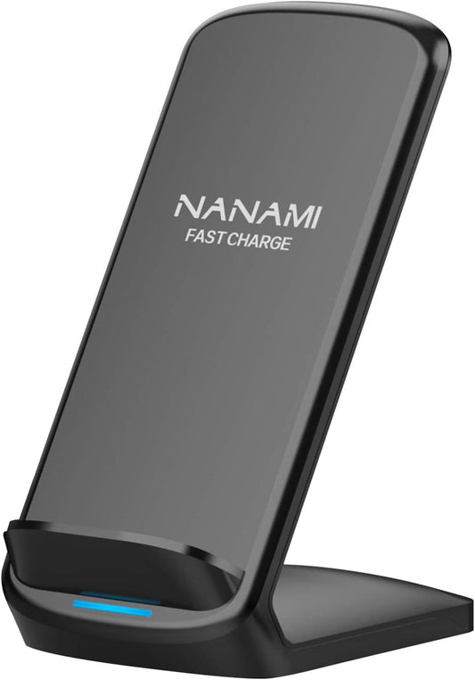 Upgraded Fast Wireless Charger, Wireless Charging Stand Compatible with Samsung Galaxy S26/S26+/S25/S24/S23/S22/S21 & Phone Charger Dock for iPhone 17/17 Air/16/16 Plus/16 Pro/15/14/13/12