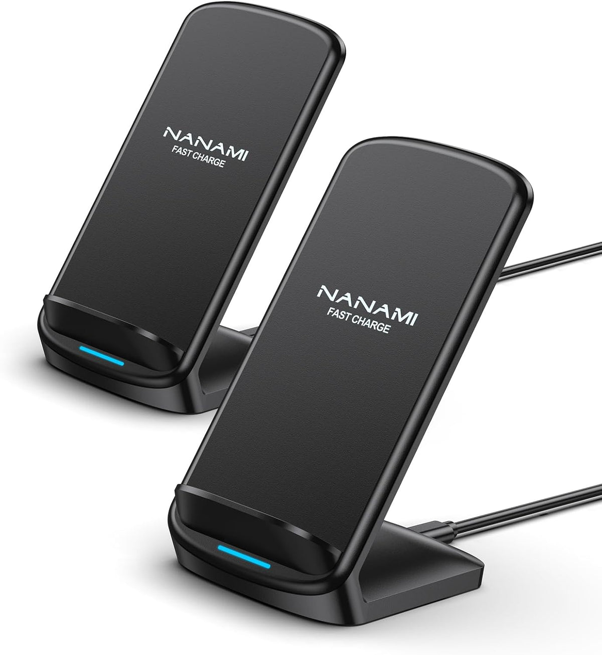 Upgraded Fast Wireless Charger, Wireless Charging Stand Compatible with Samsung Galaxy S26/S26+/S25/S24/S23/S22/S21 & Phone Charger Dock for iPhone 17/17 Air/16/16 Plus/16 Pro/15/14/13/12