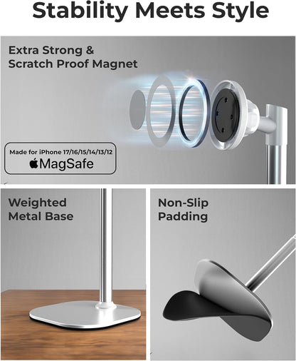 COOPER MagStand Magnetic Phone Stand for Desk, MagSafe Tripod, iPhone 17