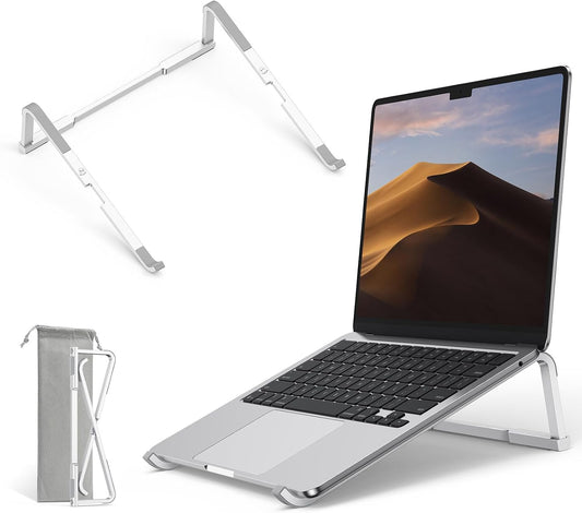 Portable Laptop Stand for Desk, Foldable Riser, MacBook Stand