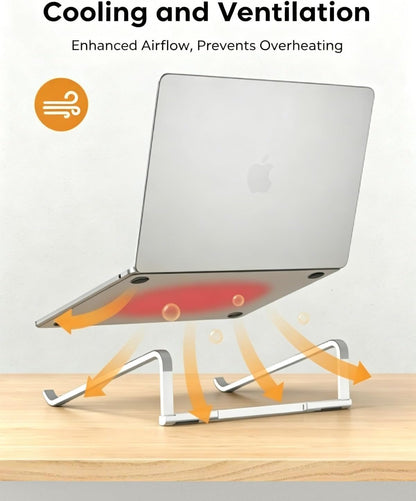 Portable Laptop Stand for Desk, Foldable Riser, MacBook Stand