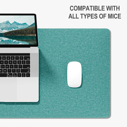 Felt Desk Mat, Minimalist Large Mouse Pad XL 31.5 x 11.8 in, Desk Matt for Desktop, Keyboard, Laptop, Computer, Office, Work from Home, Gaming, Gray