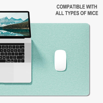 Felt Desk Mat, Minimalist Large Mouse Pad XL 31.5 x 11.8 in, Desk Matt for Desktop, Keyboard, Laptop, Computer, Office, Work from Home, Gaming, Gray