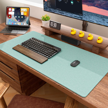 Felt Desk Mat, Minimalist Large Mouse Pad XL 31.5 x 11.8 in, Desk Matt for Desktop, Keyboard, Laptop, Computer, Office, Work from Home, Gaming, Gray