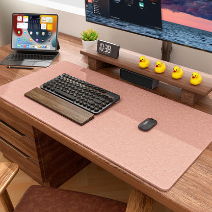 Felt Desk Mat, Minimalist Large Mouse Pad XL 31.5 x 11.8 in, Desk Matt for Desktop, Keyboard, Laptop, Computer, Office, Work from Home, Gaming, Gray
